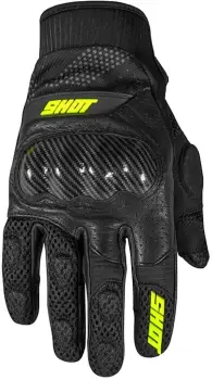 Image of Shot Divers Stunter Race Motocross Gloves, yellow, Size 4XL, yellow, Size 4XL