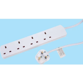 Image of 430.005UK UK 4-Gang Extension Lead 5.0m - Mercury