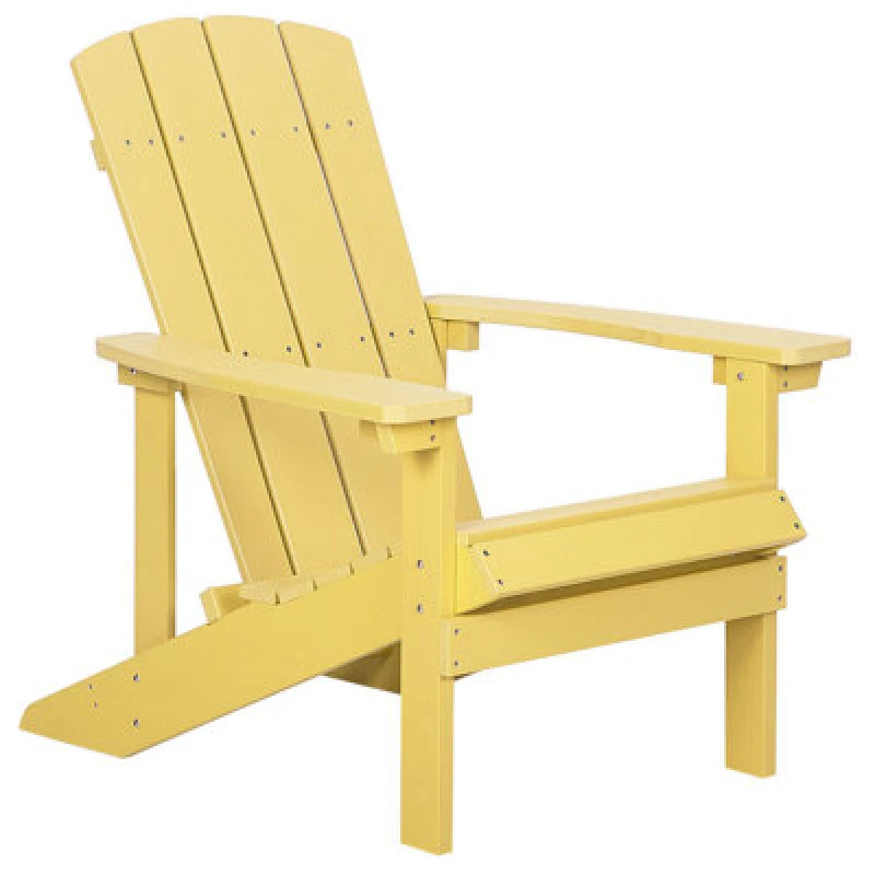 Image of Beliani Garden Chair Adirondack Yellow