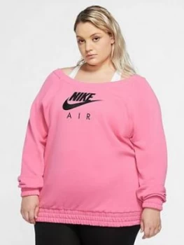 Image of Nike Air Nsw Sweat, Fuchsia Size M Women