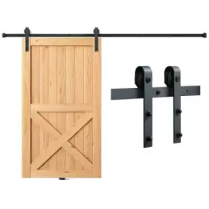 Image of VEVOR 10FT Sliding Barn Door Hardware Closet Track Kit for Single Door J Hanger