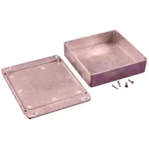 Image of Hammond 1590QFL Diecast Enclosure Flanged Lid Natural (120 x 120 x...