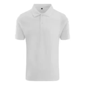 Image of AWDis Just Polos Mens Stretch Pique Polo Shirt (M) (White)