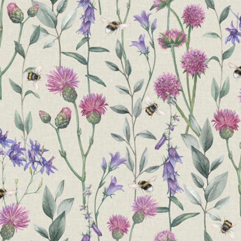 Image of Arthouse Bumblebee Meadow Neutral Wallpaper Wallpaper One Size Multi 41505369000