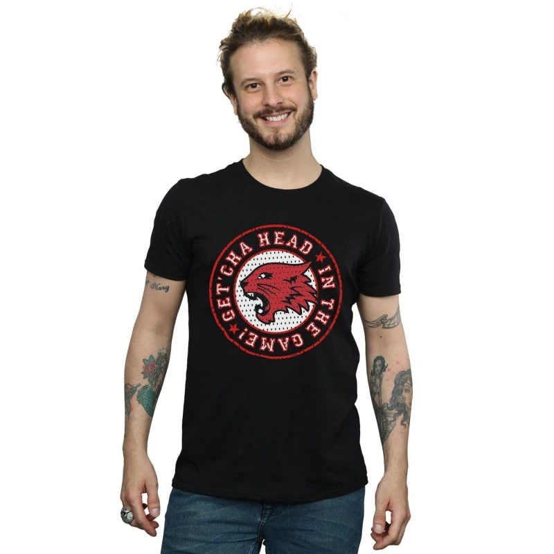 Image of Disney Men High School Musical The Musical Head In The Game T-Shirt in Black Size: Small Black S Male 5059400926590