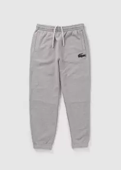 Image of Lacoste Mens Robert George Croc Sweatpant In Grey
