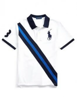 Image of Ralph Lauren Boys Short Sleeve Big Pony Polo Top - White, Size 4 Years