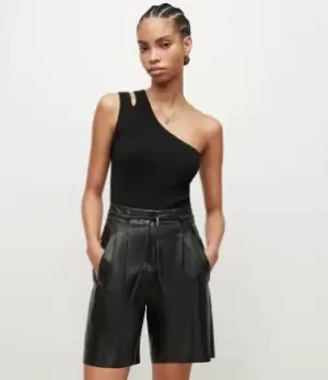 Image of AllSaints Womens Laurel Top, Black, Size: M