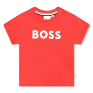 Image of Boss Large Logo T-Shirt Infant Boys - Red