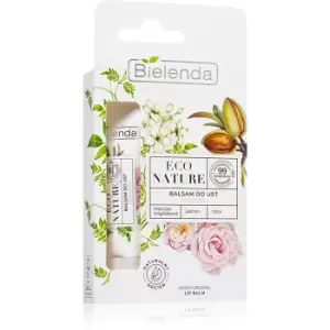 Image of Bielenda ECO NATURE Almond milk + Jasmine + Rose Moisturizing Lip Balm 10 g