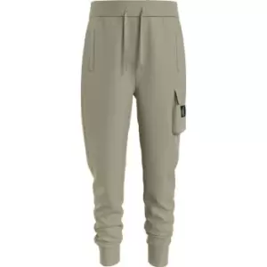 Image of Calvin Klein Jeans Badge Jogging Pants - Beige