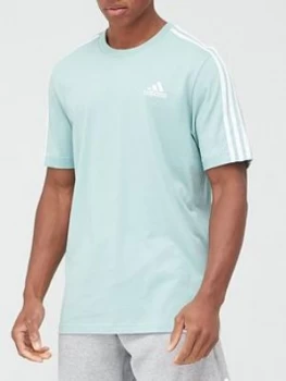 Image of Adidas 3-Stripe T-Shirt - Green