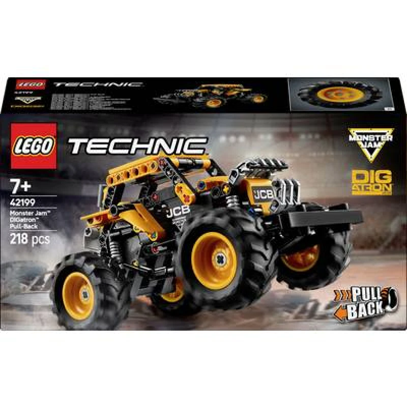 Image of LEGO LEGO Technic Monster Jam DIGatron Pull-Back Truck Toy 42199