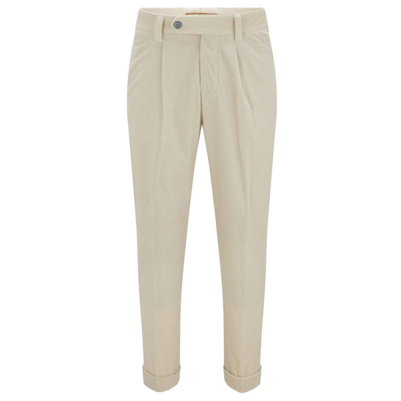 Image of Hugo H-Perin Pleat Trousers White male 36R