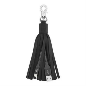Image of Belkin MIXIT? Lightning to USB Leather Tassel (3pcs Combo - 1Black + 1Brown + 1Grey)