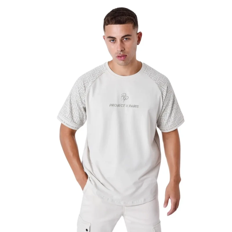 Image of Project X Paris T-Shirt Project X Paris All Over Labyrinthe Gris Male S