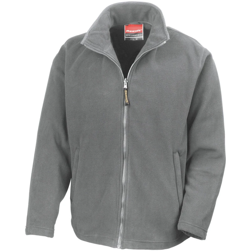 Image of Result Result Men Horizon High Grade Microfleece Jacket in Mid Grey Size: X-Small Mid Grey XS Male 5063527004956