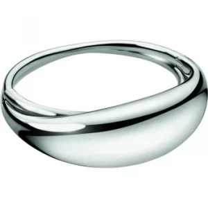 Image of Ladies Calvin Klein Stainless Steel Medium Fluid Bangle