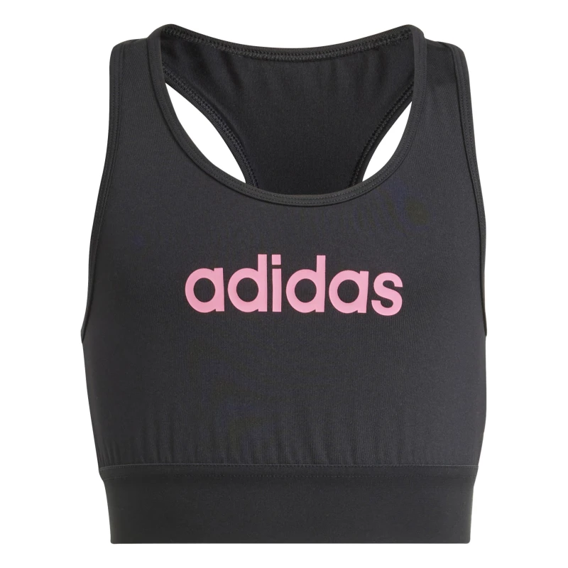 Image of adidas Kids Non Wired High Impact Sports Bra Black female 5-6 Years
