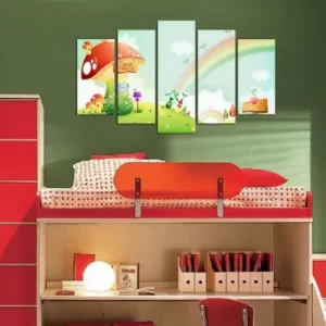 Image of 5MDFCO-1 Multicolor Decorative MDF Painting (5 Pieces)