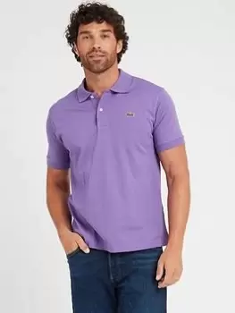Image of Lacoste L1212 Classic Polo Shirt - Purple, Purple, Size S, Men