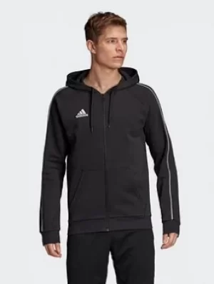 Image of adidas Core 19 Hoodie, Black/White Size M Men