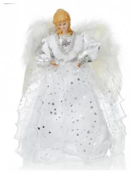 Image of Angel Tree Topper - Silver and White