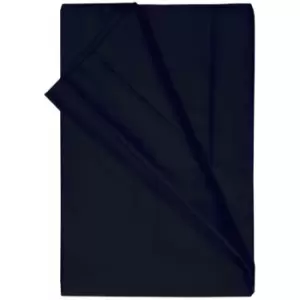 Image of Belledorm 200 Thread Count 100% Egyptian Cotton Flat Sheet, Black, Double