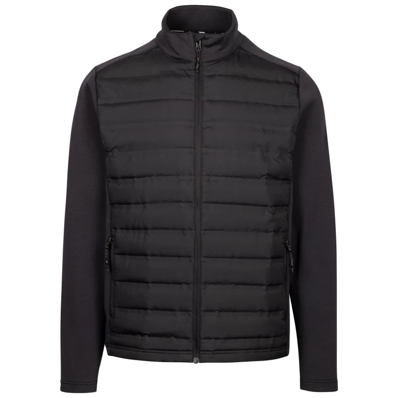 Image of Trespass Trespass Men Orford Hybrid Padded Jacket in Black Size: 2X-large Black XXL Male 5063703030335