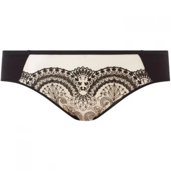 Image of Maison Lejaby Tatoo embroided bikini breif - Black