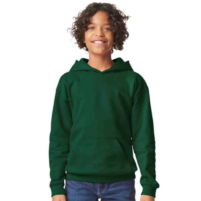 Image of Gildan Fleece Midweight Hoodie in Green Size: Small Green Unisex S