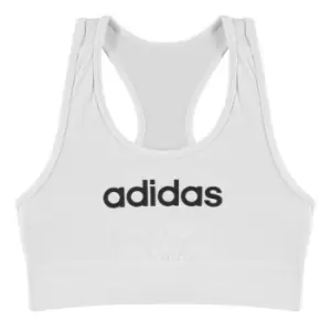 Image of adidas Linear Bra - White