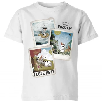 Image of Disney Frozen Olaf Polaroid Kids T-Shirt - White - 5-6 Years