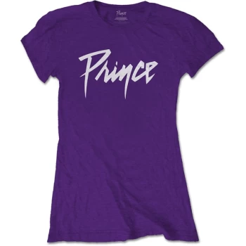 Image of Prince - Logo Womens Medium T-Shirt - Purple