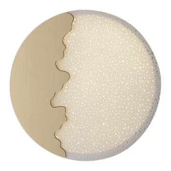 Image of Fan Europe Chic - LED Round Flush Decorative Ceiling Lamp, White Gold, 4000K