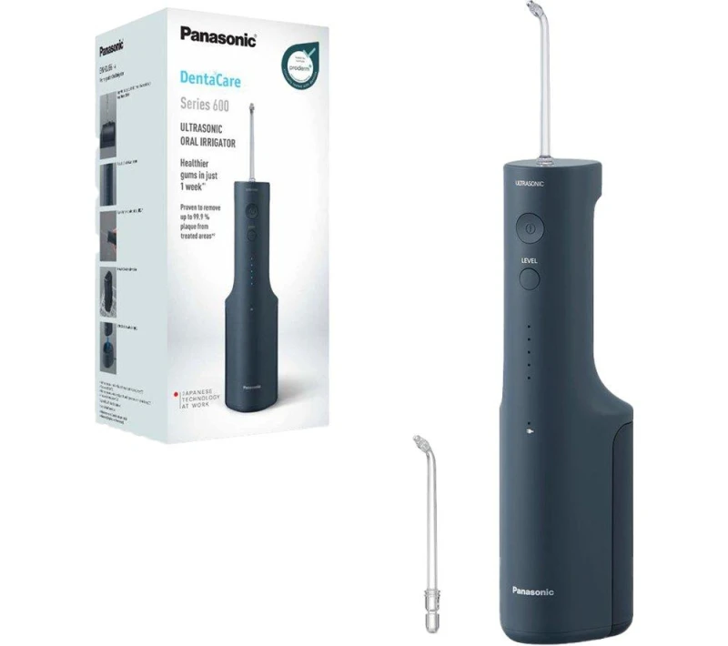 Image of PANASONIC Series 600 EW-DJ66-A311 Ultrasonic Water Flosser - Navy 5025232962792