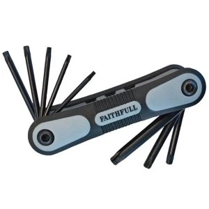 Image of Faithfull Folding Star Key Set of 8 (T9-T40)