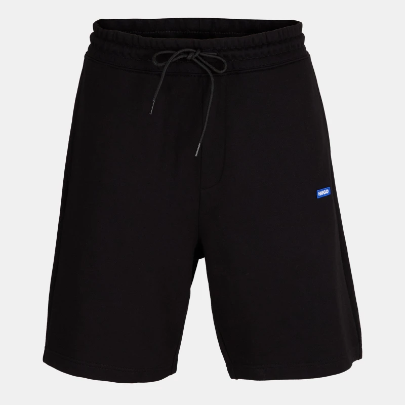 Image of Hugo Mens Nasensio Fleece Jogger Shorts Black male S