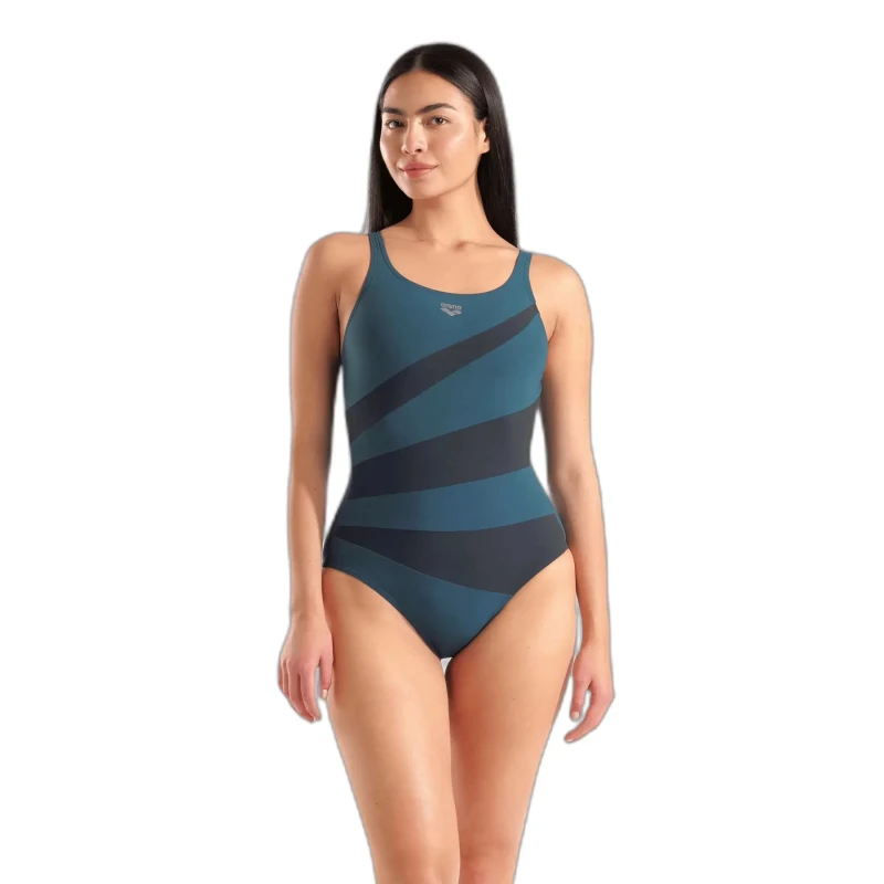 Image of Womens C-back one Piece swimsuit Arena Isabella Vert Female 48