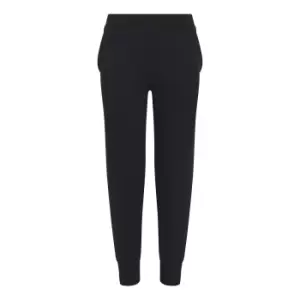 Image of AWDis Just Hoods Childrens/Kids Tapered Jogging Bottoms (12/13 Years) (Jet Black)