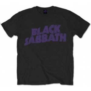 Image of Black Sabbath - Vintage Way Logo Mens Medium T-Shirt - Black