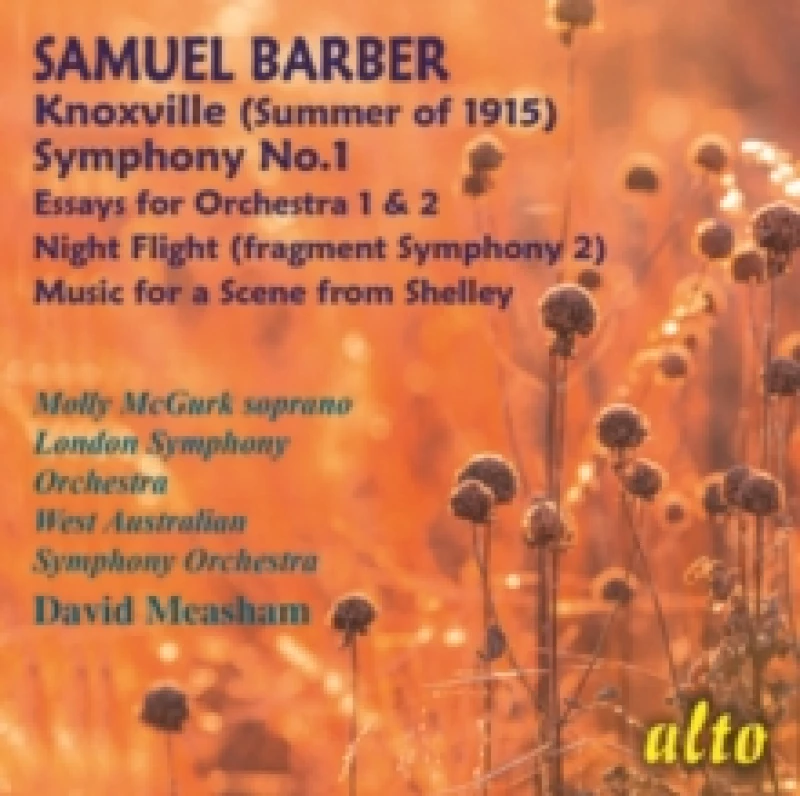 Image of Samuel Barber: Knoxville (Summer of 1915)/Symphony No. 1/... CD / Album