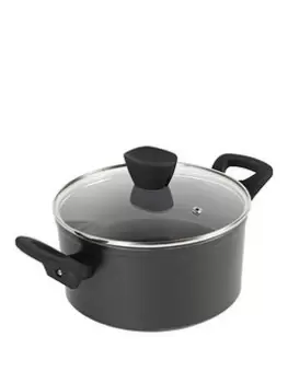 Image of Russell Hobbs Pearlised Forged Aluminium Stock Pot With Lid