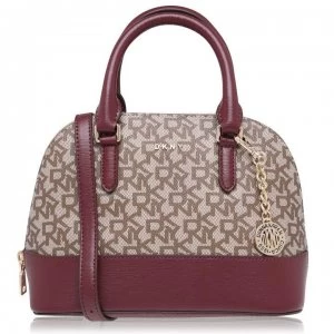 Image of DKNY DKNYCanvas Logo Dom Satchel - Chi/Wine GOW