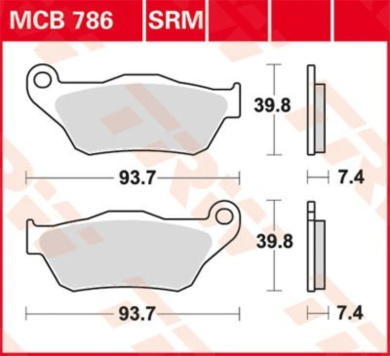 Image of TRW Lucas Brake pad MCB786
