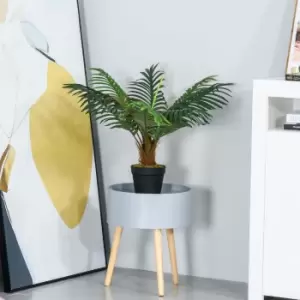 Image of HOMCOM 60cm 2ft Small Artificial Palm Tree With Pot