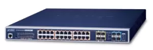 Image of PLANET GS-5220-24UPL4XR network switch Managed L3 Gigabit Ethernet...