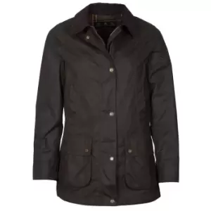 Image of Barbour Womens Fiddich Wax Jacket Olive/Classic 12