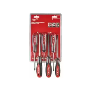 Image of Milwaukee - Magnetic Screwdriver Set -6 Pieces pz sl Tri-Lobe Anti Roll 4932471806