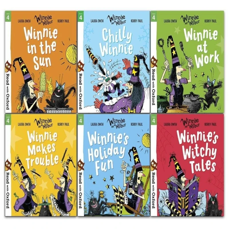 Image of Read With Oxford: Winnie and Wilbur 6 Books Collection Set Level Stage 4 Age 5 - 6 Laura Owen & Korky Paul Books